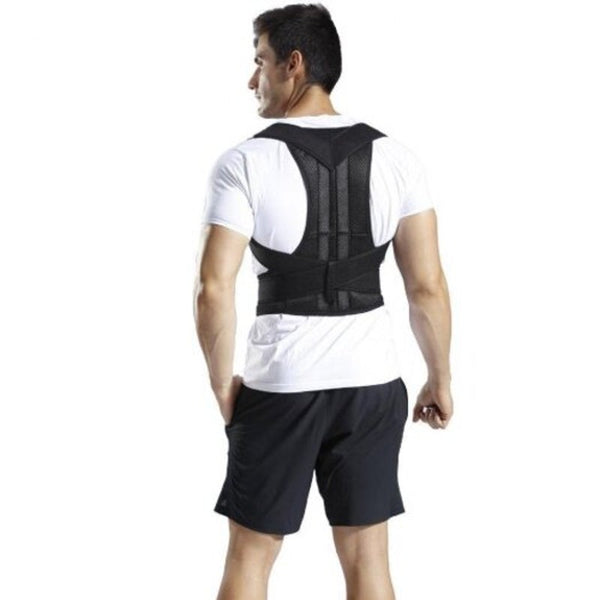 Posture Corrector Support Back Shoulder Correction Brace Belt Black