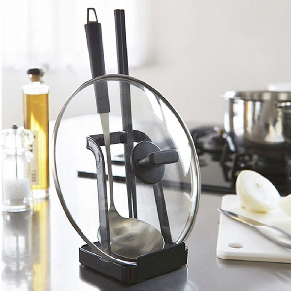 Kitchen Accessories Stainless Steel Pot Lid Shelf Organizer Pan Cover Rack Stand Sponge Spoon Holder Dish Racks & Holders