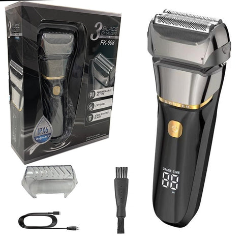 Powerful Electric Shaver Men Wet Dry Facial Razor Beard Foil Shaving Grooming Set Men's Shavers