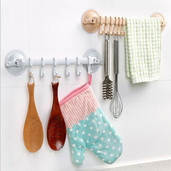 Powerful Suction Cup Hook Toilet Wall Traceless Nail Free Kitchen Bathroom Creative Light Blue Hooks & Hangers