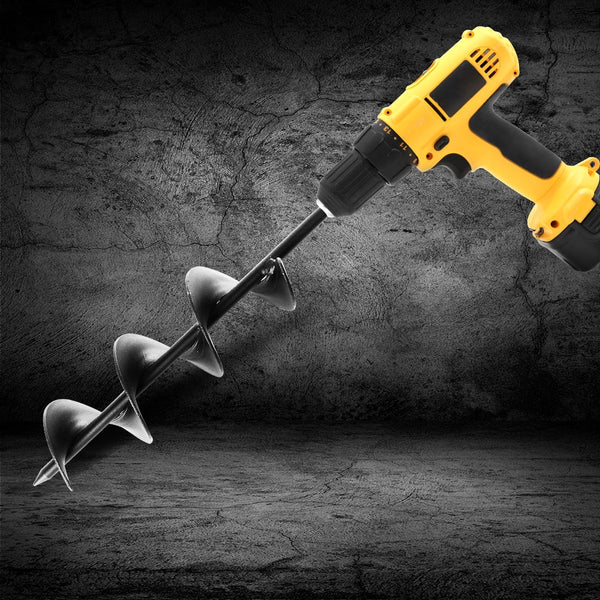 Giantz Power Garden Auger Small Earth Planter 75 X 300Mm Black Post Hole Diggers & Augers