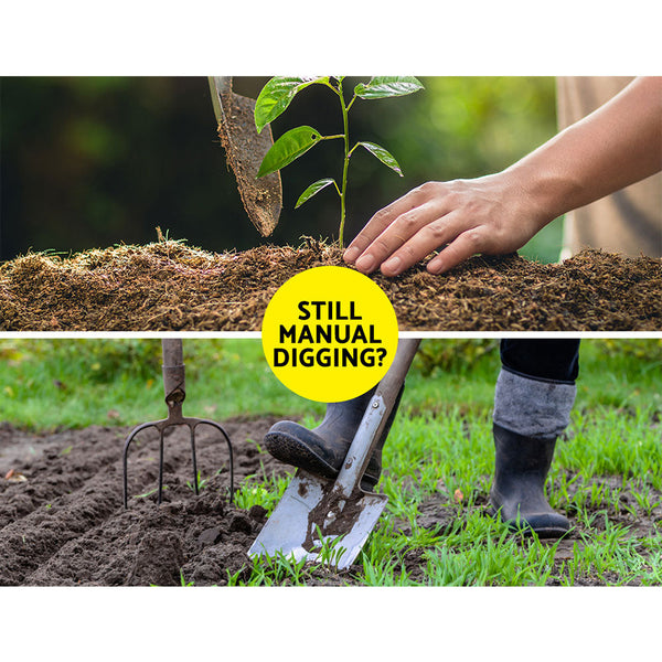 Giantz Power Garden Spiral Auger Hole Digger Earth Drill Bit 75X300 & 600Mm Post Hole Diggers & Augers