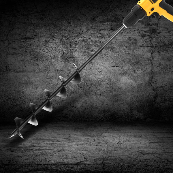 Giantz Power Garden Auger Small Earth Planter 75 X 600Mm Black Post Hole Diggers & Augers