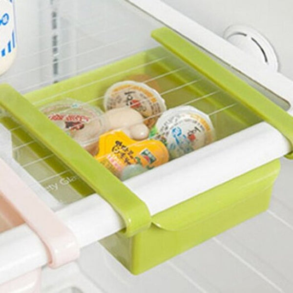 Pp Storage Box For Refrigerator / Desktop Avocado Green