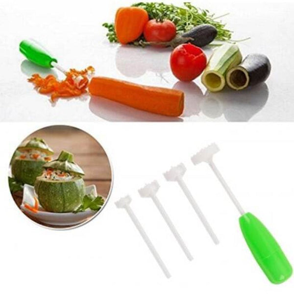 Pp Vegetable Spiral Cutter Fruit Drill Digging Device White Peelers & Slicers