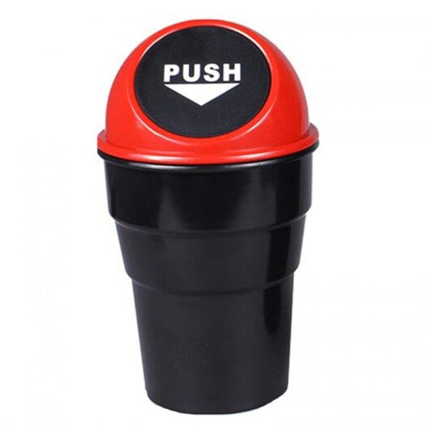 Practical Car Trash Can Yellow Rubbish Bins