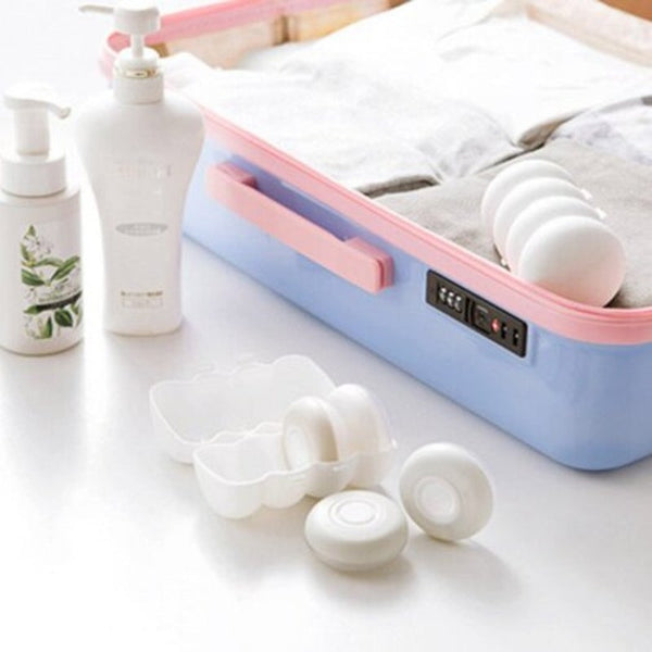 Press Portable Sub Bottle Travel Seal Shampoo Shower Gel Storage Box Cosmetic Empty White