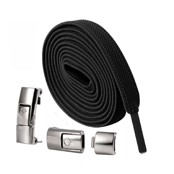 Press Lock Elastic Shoelaces Widened Flat No Tie Laces For Kids And Adult Shoes Shoe Laces