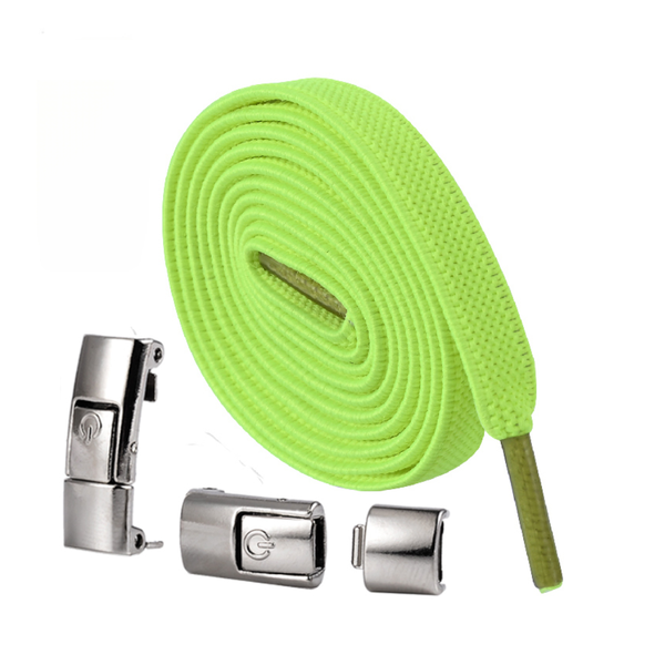 Press Lock Elastic Shoelaces Widened Flat No Tie Laces For Kids And Adult Shoes Shoe Laces