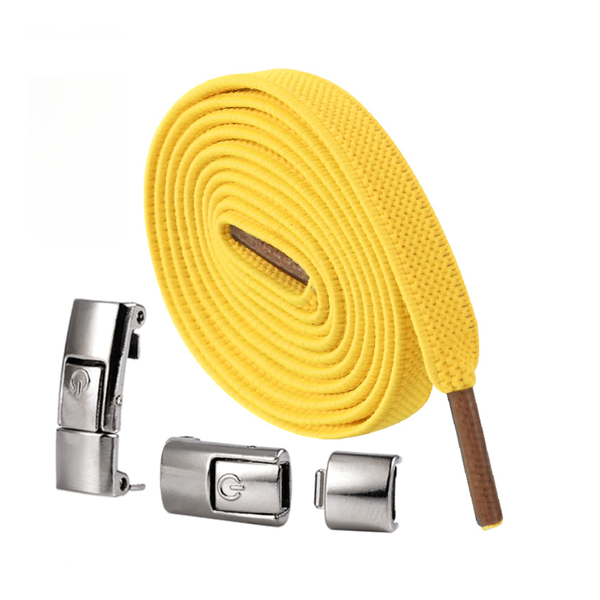 Press Lock Elastic Shoelaces Widened Flat No Tie Laces For Kids And Adult Shoes Shoe Laces