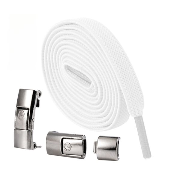 Press Lock Elastic Shoelaces Widened Flat No Tie Laces For Kids And Adult Shoes Shoe Laces