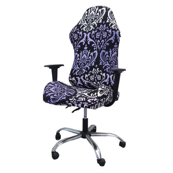 Printed Ergonomic Office Computer Game Chair Stretchy Seat Cover Slipcovers