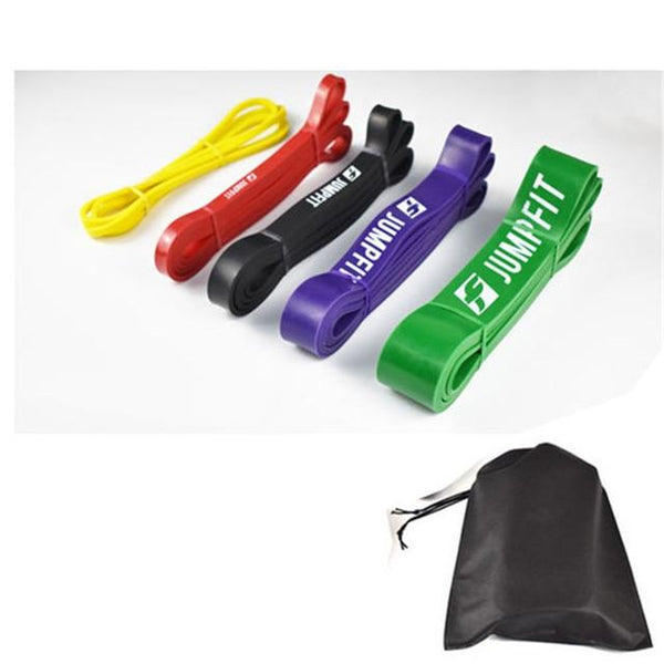 Set Of Natural Latex Pull Up Exercise Resistance Bands Home Gym Equipment
