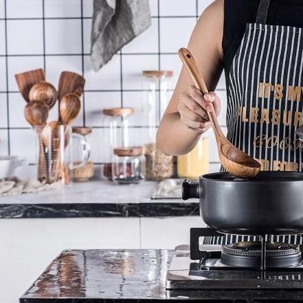 Rustic Country Teak Kitchen Tools Cooking Utensils