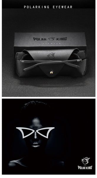 Aluminium Frame Red Black Polarized For Men Eye Protection Sunglasses