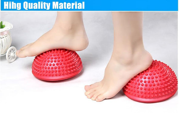 16Cm Inflatable Massage Yoga Ball Bumpy Pilates Balance Core Fitness Balance Trainers