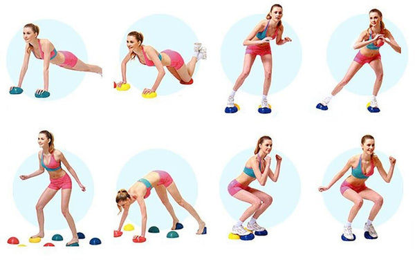 16Cm Inflatable Massage Yoga Ball Bumpy Pilates Balance Core Fitness Balance Trainers