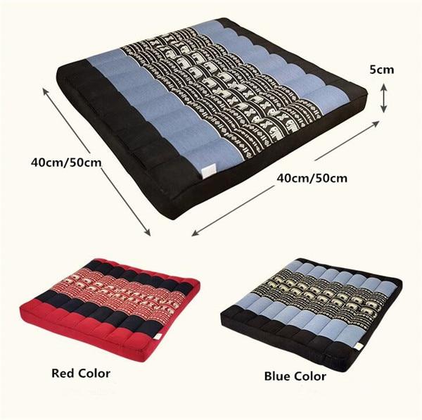 Red Or Blue Thai Design Meditation Cushion Comfortable Kapok Filling Floor Seat Cushions & Decorative Pillows