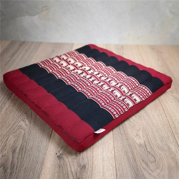 Red Or Blue Thai Design Meditation Cushion Comfortable Kapok Filling Floor Seat Cushions & Decorative Pillows