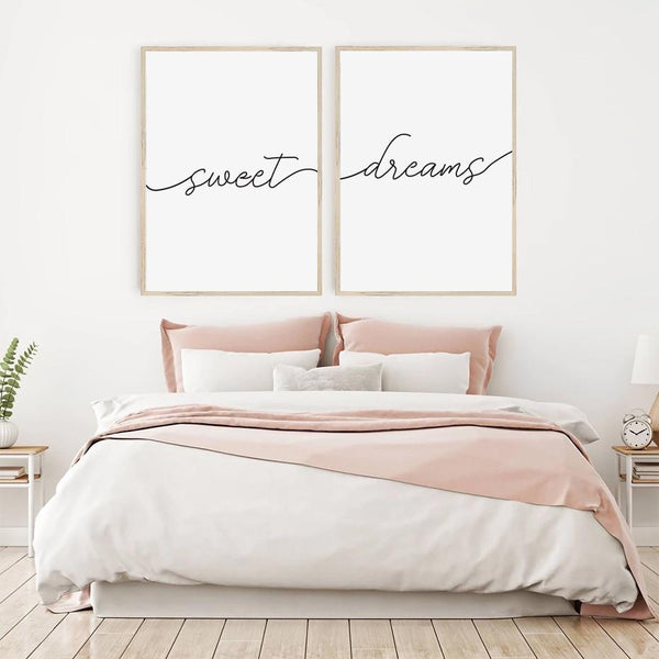 Sweet Dreams Canvas Prints Simple Wall Art Decor Posters & Prints
