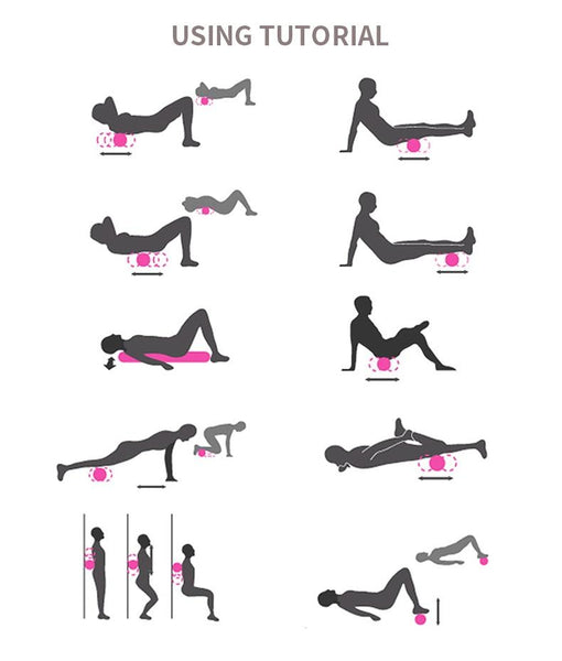 Eva Yoga Foam Roller Physio Back Training Pilates Gym Exercise Massage F01 Foam Rollers