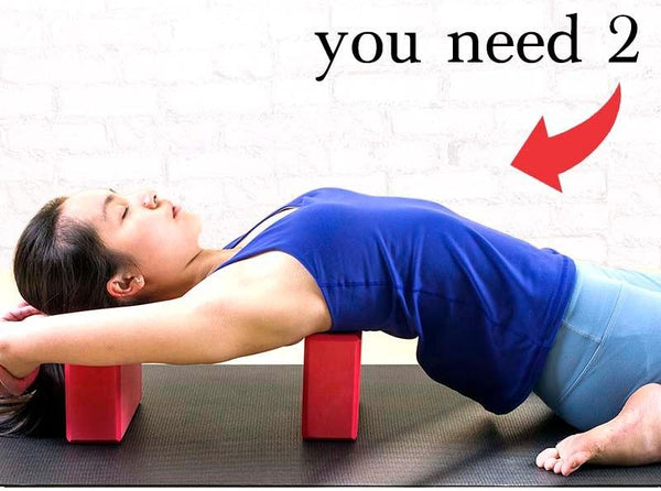 2 / Pcs Eva Yoga Block With Pilates Flexibility Stretching Strap Home Fitness