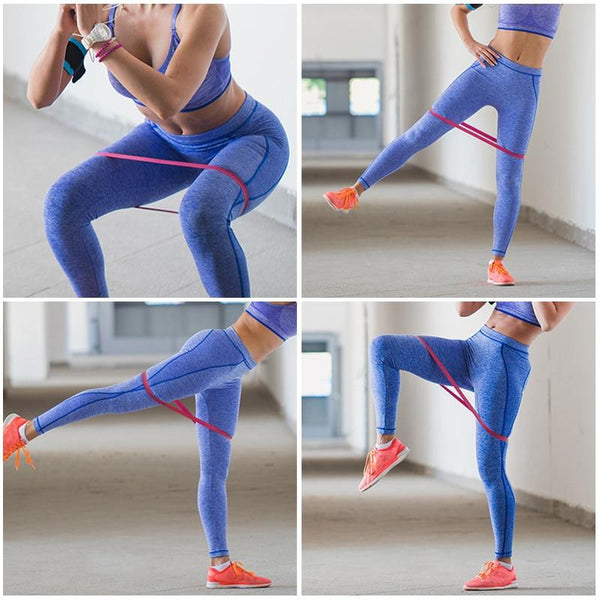 5Pcs Gradient Resistance Bands Home Fitness Exercise Workout Equipment Resistance Trainers