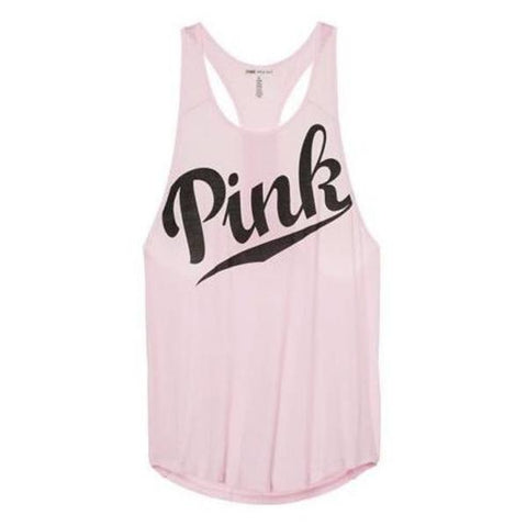 Sleeveless Pink Racerback Workout Tank Top Activewear For Women Activewear Tops