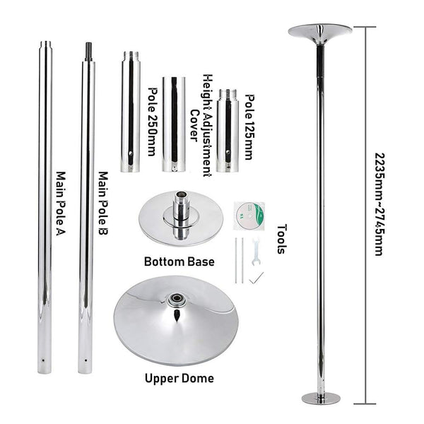 Pole Dancing Equipment Kit Spinning Fitness Dance Poles & Accessories