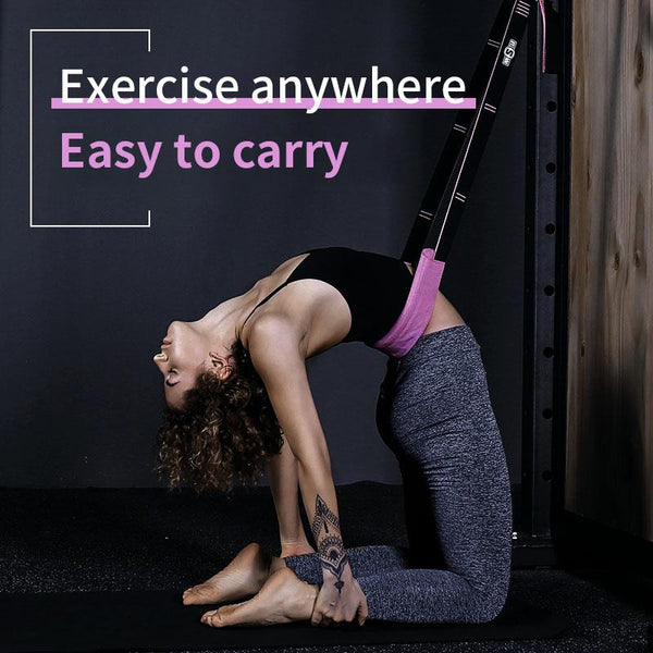 Yoga Waist Back Stretch Band Door Anchor Pilates Stretching Flexibility Accessory