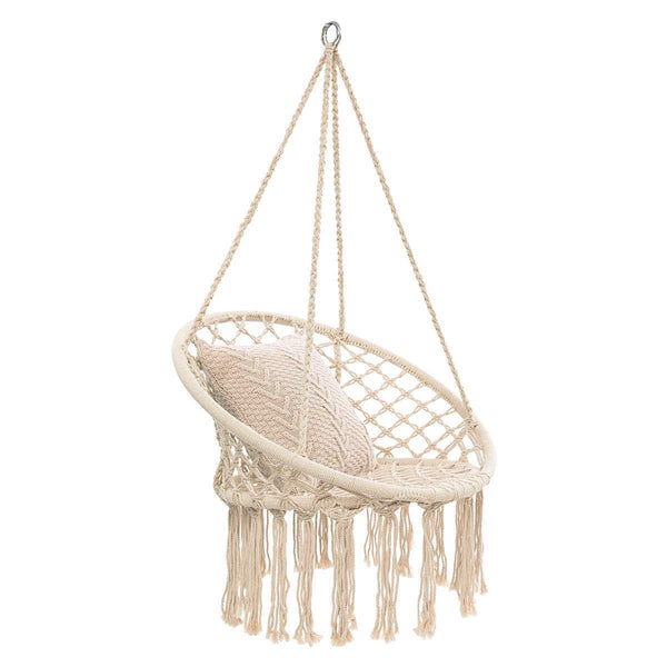 Macrame Hammock Chair Swinging Indoor Outdoor Hammocks