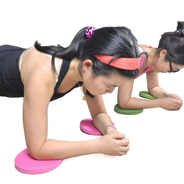 2Pcs Yoga Workout Knee Pad Pilates Foam Cushion Round Blocks
