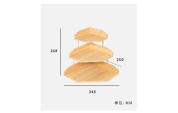 Bamboo Multi Layer Corner Storage Desk Organizer Rack Racks & Holders