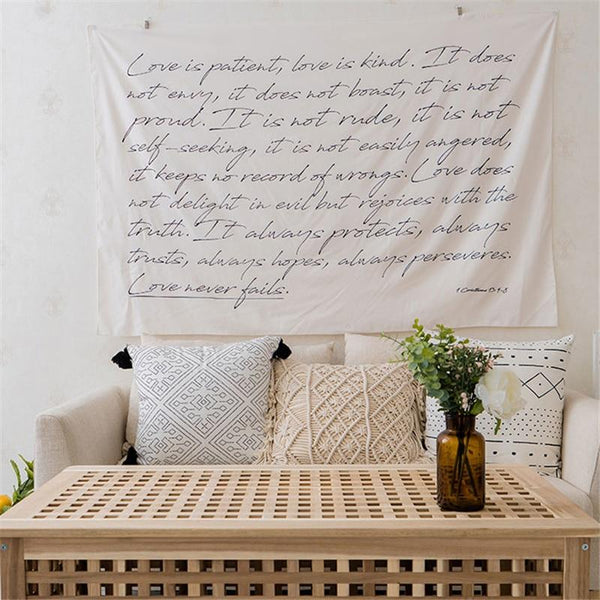 Corinthians Tapestry Hanging Wall Art Decor Tapestries