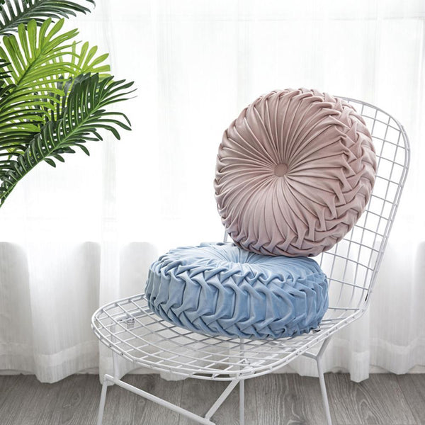 Soft Velvet Pleated Floor Cushion Cushions & Decorative Pillows