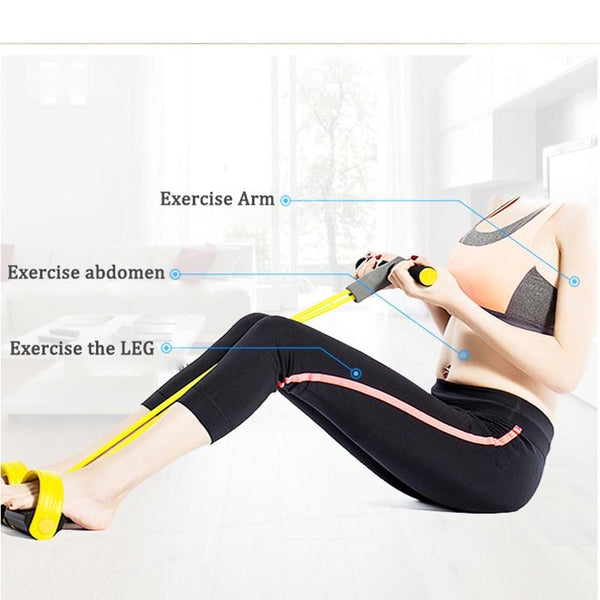 Multi Function Tension Rope Fitness Pedal Exerciser Pull Bands