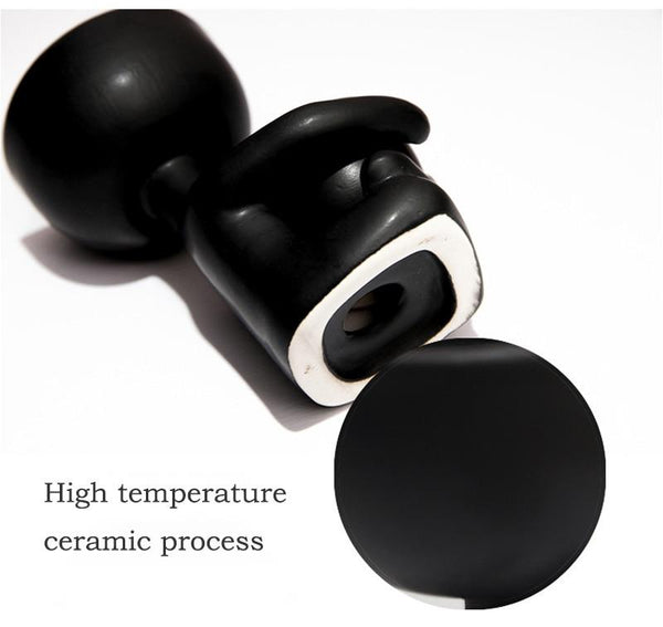 White Or Black Nordic Humanoid Ceramic Flower Pot Indoor Mini Plant Baskets Pots Window Boxes