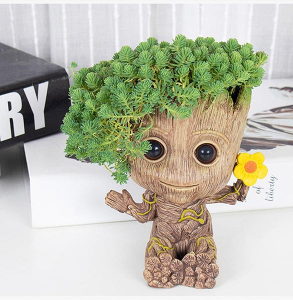 Little Groot Mini Flowerpot Plant Holder Desktop Decoration Baskets Pots Window Boxes