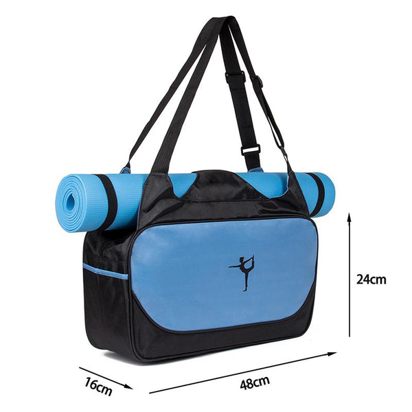 Multi Purpose Gym Bag With Yoga Mat In Blue / Pink Green Purple Orange Exercise Mats