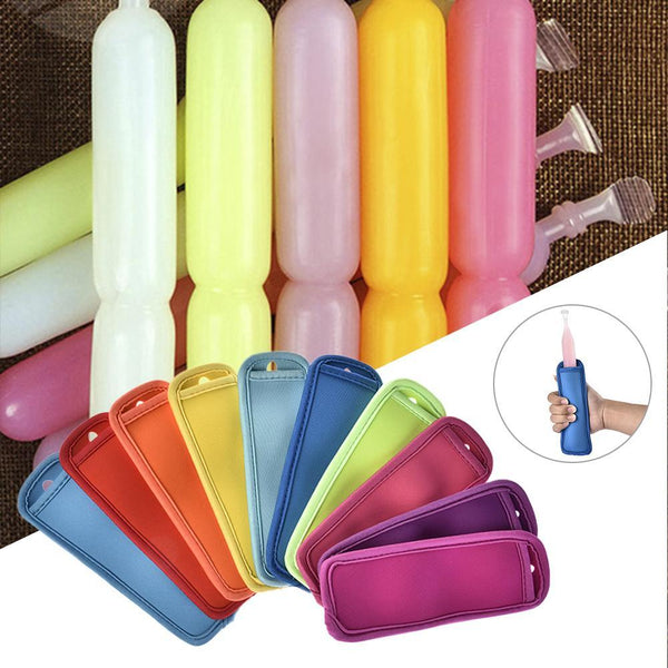 10Pcs / Set Reusable Iceblock Holders Popsicle Bags Sleeves Ice Pop Molds