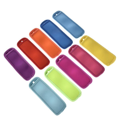 10Pcs / Set Reusable Iceblock Holders Popsicle Bags Sleeves Ice Pop Molds