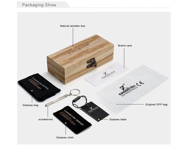 Handmade Natural Green Polarized Gradient Lens Sunglasses
