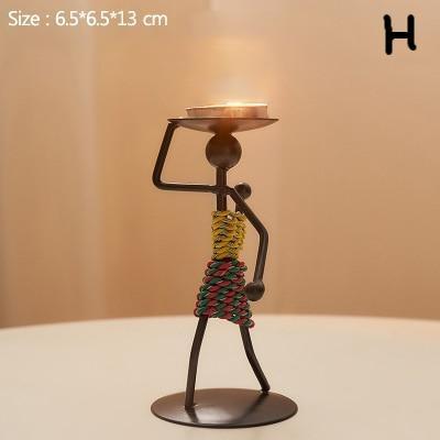 Vintage Metal Tealight Candle Holders Figurines Home Decor Gifts