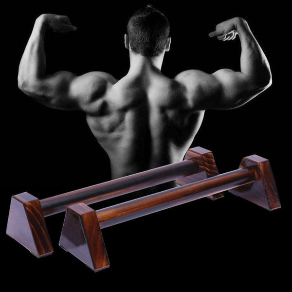 40Cm Wooden Push Up Stands Mini Parallel Bars Home Gym Fitness Equipment