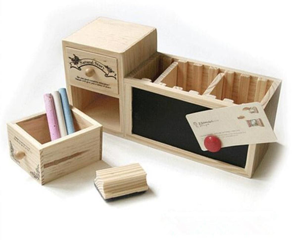 Pen Holder With Blackboard Cute Desk Tidy Organizer Pen Holders