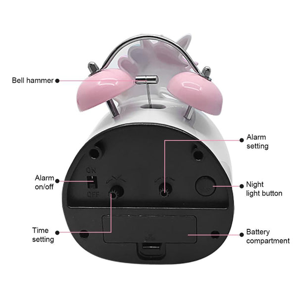 Cute Cartoon Alarm Clock Bedroom Accessories Alarm Clocks & Clock Radios