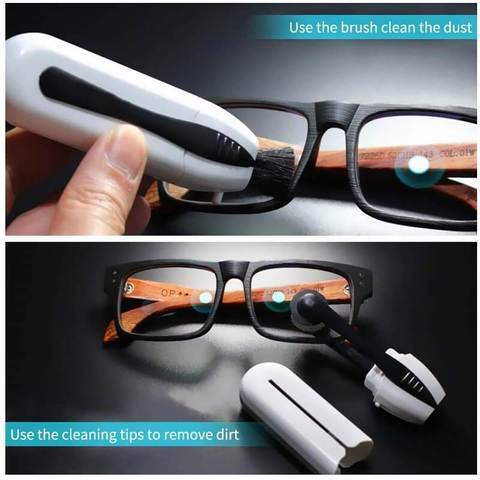 Eyeglass Cleaning Kit Multi Functional Portable Glasses Cleaner Eyeglass Cleaning Tools & Supplies