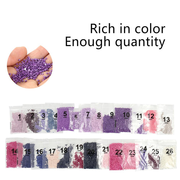 5D Diy Diamond Painting Cross Stitch Purple Cherry Tree Embroidery Decor Diamond Painting Kits