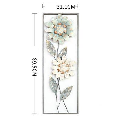 Modern Wrought Iron 3D Flower Or Birds Hanging Wall Decorations Sculptures & Figurines