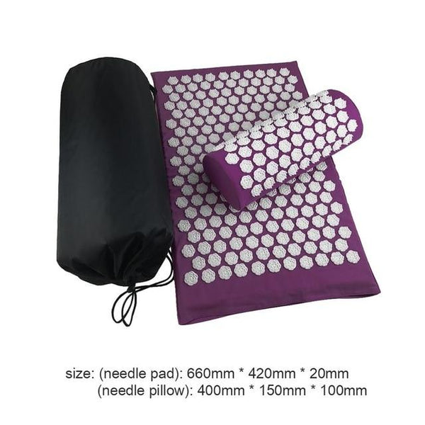 Lotus Acupressure Mat Cushion Pillow Yoga Stress Relief Relaxation F01 Massagers